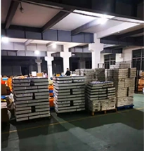 UNIWISE supplied photo of stock trays in the factory storage area
