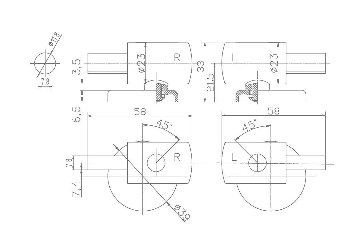 YH03 Technical drawing