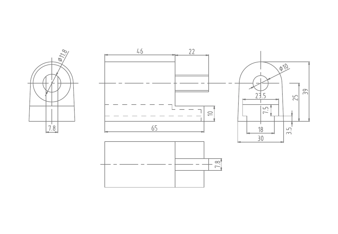 YH05P Technical drawing