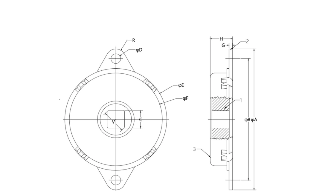 DQ47B Technical drawing & torque table